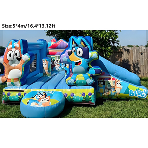 Castillo Inflable de PVC con Dibujos Animados para Alquiler de Fiestas, Trampolín Saltador para Niños, Combo de Casa Inflable para Niños - Product Image 1