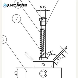 Nouvelle cloison de séparation intérieure amovible en acier pour conteneur maritime de marque JUNYANG, galvanisée à chaud, pièces de conteneur - Product Image 6