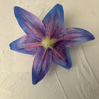 Kepala Bunga Lily Sutra Buatan Dua Lapis untuk Aksesoris Rambut DIY, Properti Kostum, Rangkaian Bunga, Dekorasi Aula Pernikahan
