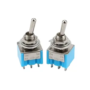 MTS-202 6 pin blue toggle switch 2 position on-on mini toggle switch 6a 125vac