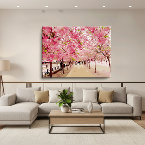 Arte Mural Moderno para Decoración del Hogar, Pintura en Lienzo de Flores, Pintura al Agua de Flores de Cerezo Pintadas a Mano, Pintura por Números - Product Image 2