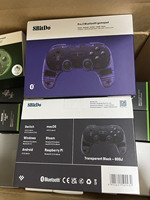 Control Inalámbrico 8BitDo Pro 2 BT para PC, Android, Steam Deck, Gamepad de Cristal para Juegos con Volante y Turbo
