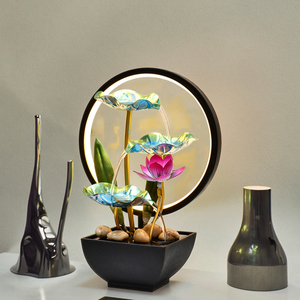 Décoration de <span class=keywords><strong>fontaine</strong></span> attirant la richesse en métal pour l'atmosphère de lumière chaude de bureau de salon avec la <span class=keywords><strong>fontaine</strong></span> de bureau de bureau - Product Image 1