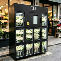 Máquina Expendedora de Flores JOYVEND de 10 Puertas con Lector de Tarjetas y Código QR, Monitoreo Remoto y Múltiples Opciones de Pago para Centros Comerciales, Hoteles y Floristerías
