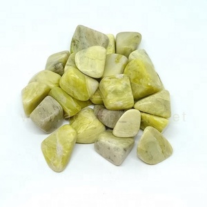 Vente en gros de serpentine naturelle pierres dégringolées cristal semi-précieux artisanat pour Reiki Feng Shui fée minéraux décoratifs - Product Image 1