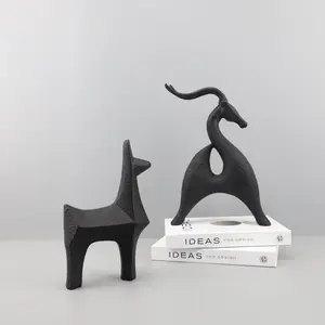 动物铸铁雕塑装饰办公室客厅餐厅书房家居装饰