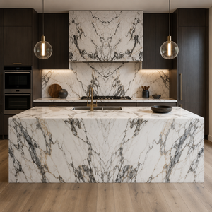 Large format porcelain sintered <b>stone</b> and ultra-compact surfaces withstand high temperatures without warping or cracking - Product Image 4