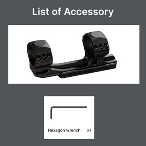 Support de lunette cantilever BANGBANG pour tube de 34 mm, monture de 20 mm avec hauteur centrale de 1,57 po pour la chasse et les activités de plein air - Product Image 5