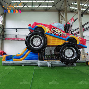Château Gonflable Winsun Monster Truck avec Toboggan pour Aire de Jeux Extérieure - Usage Commercial, Taille Personnalisée, Installation Facile - Product Image 2