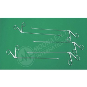 Oferta Especial: Juego de 5 Pinzas Microlaringales ENT de 250 mm x 2 mm, Instrumentos Ergonómicos de Acero Inoxidable - Product Image 1