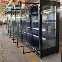 Réfrigérateur et Congélateur Commercial 2024 en Promotion pour Supermarché Chinois, Vitrine Réfrigérée avec Porte Vitrée