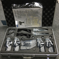 Ensemble de microphones de batterie 7 pièces filaires en métal et plastique avec suppression du bruit, pour Kick, Bass Drum, Tom, Snare et Cymbales, portable