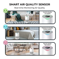 Purificateurs d'air électriques avec filtres HEPA pour la maison, avec fonction de verrouillage pour enfants et minuterie