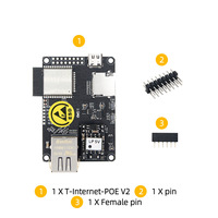 Placa de Desarrollo LILYGO T-Internet-POE ESP32 LAN8720 con Soporte para Tarjeta TF, PoE, WiFi y para