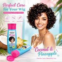 Ensemble Shampooing et Après-Shampooing KAOYO à la Noix de Coco et à l'Ananas, Hydratation Intense, Brillance Améliorée, Définition des Boucles, Soin Nourrissant pour Cheveux Bouclés, 325 ml