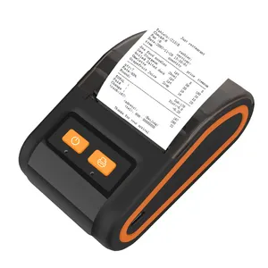 Moins cher 2 pouces Mobile Mini Bluetooth Imprimante de reçus thermique portable avec étui de protection