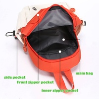 Sac bandoulière QET1091 pour femmes et hommes, sac à dos léger, imperméable, sac de poitrine, sac à bandoulière pour les voyages, la randonnée, les trajets quotidiens