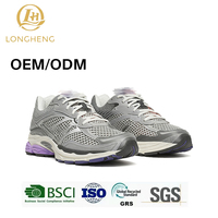 Chaussures de course décontractées unisexes personnalisées, taille européenne, style rétro, respirantes, en maille et daim, pour la marche en plein air