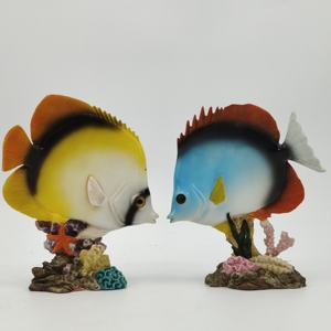 Nhân Tạo Polyresin Cá Nhiệt đới Bức Tượng San Hô Và Cá Betta Aquarium Trang Trí Nội Thất Động Vật Biển Trang Trí Nhựa Thủ Công - Product Image 4