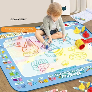Magisch water tekenbord, uitwisbaar, kleurrijk krabbelmat, kinderspeelgoed met gekleurde doosverpakking - Product Image 1
