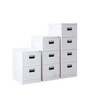 Armoire de classement en acier moderne à 2, 3 ou 4 tiroirs, verrouillable, pour documents, dossiers et papiers de bureau