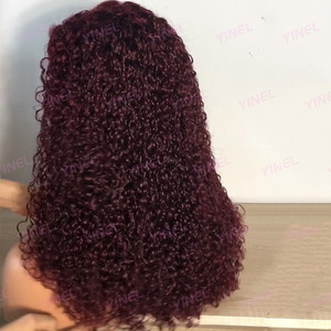 Đôi chết đuối nước Curl Trinh Nguyên tóc giả tóc con người, Việt PIXIE xoăn ngắn Bob ren Tóc Giả Nhà cung cấp, glueless ren phía trước tóc giả - Product Image 4