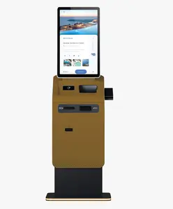 Terminal ATM de paiement de supermarché de qualité supérieure Crtly 27 pouces IR écran tactile Kiosque machine d'interrogation en libre-service