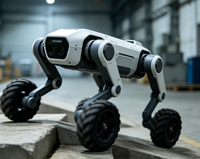 Robot quadrupède à roues