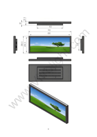 Écran LCD Barre Allongée BOE 49,5 pouces avec Carte Pilote et Prise en Charge d'Animation, Résolution 1920x540, Luminosité 500 cd/m² pour Centres Commerciaux