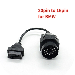 Nuovo adattatore OBD OBD2 per <span class=keywords><strong>BMW</strong></span> da 20 pin a OBD2 16 pin con connettore femmina e36 e39 <span class=keywords><strong>X5</strong></span> Z3 per cavo diagnostico auto <span class=keywords><strong>BMW</strong></span> da 20 pin OBD2 - Product Image 1