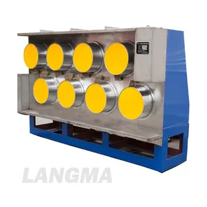 China LANGMA Polyester Staple Fiber Production Machine/PET Bottle Flake recycling machine