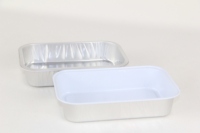 Barquette alimentaire rectangulaire en aluminium jetable, résistante au four, pour repas en avion, marque TAC, modèle T158, 350 ml