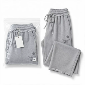 <span class=keywords><strong>Pantaloni</strong></span> Sportivi da <span class=keywords><strong>Donna</strong></span> a Vita Alta e Gamba Larga con Elastico e Cordoncino - Product Image 5