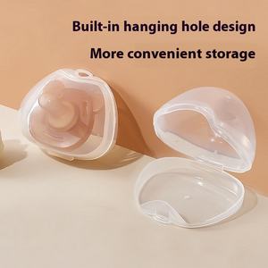 Kotak penyimpan dot plastik transparan tunggal, kotak penyimpan mulut bermain portabel tahan debu 0-12 bulan grosir - Product Image 3