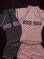 Ensemble de survêtement 2 pièces pour femme : veste zippée à manches courtes et short, avec logo personnalisé, style dupe de marque