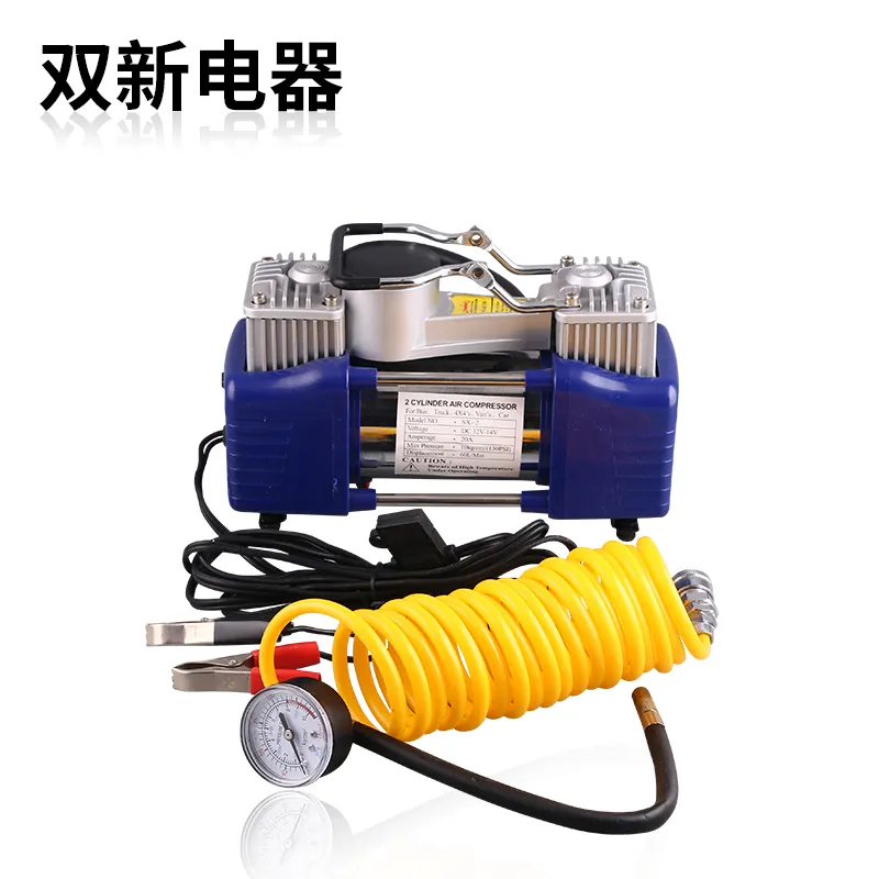 Best price factory main product 180w power double-cylinder portable air compressor tire inflator