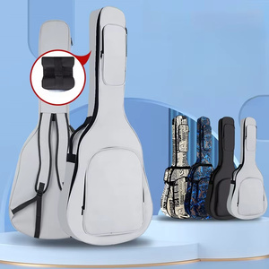 Étui de guitare acoustique folk de 40 pouces 41 pouces, sac de guitare classique épaissi imperméable à double bandoulière, sac d'instrument - Product Image 2