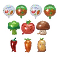 Fruits légumes aluminium Film ballons scène fête décoration fournitures modélisation fruits légumes feuille ballon