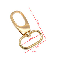 Metall Karabiner haken Drehbarer Schlüssel bund halter 19/25/32/38mm Hunde clips für Taschen Ovale Form Nagel Akzeptieren Sie benutzer definierte Logos Gürtel riemens chnalle
