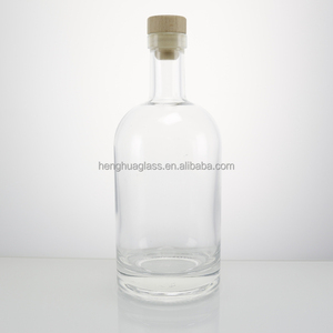 Botella de Vidrio Nórdica Oslo Transparente Esmerilada Vacía de 500 ml 50 cl, Botellas de Vidrio Super Flint para Licor, Ginebra, Whisky, <span class=keywords><strong>Vodka</strong></span> con Corcho - Product Image 6