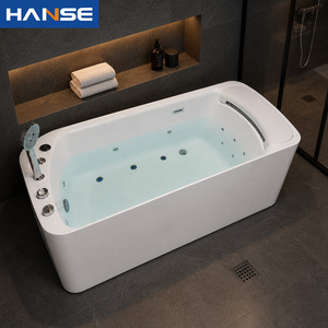 <span class=keywords><strong>Vasca</strong></span> Idromassaggio Moderna Bianca Monoposto di Lusso Lazy Spa Freestanding con Scarico per <span class=keywords><strong>Bagno</strong></span> - Product Image 1