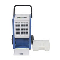 Nouveau déshumidificateur portable 50L/D avec roues pour la protection des stocks en entrepôt de petite taille et la gestion de l'humidité dans les entrepôts commerciaux