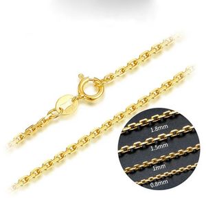 Xinfly 18K Polish Solid Gold <b>Cross</b> <b>Chain</b> Paper Clip Necklace Au750 Luxury Fine <b>Chains</b> for Hip Hop Jewelry - Product Image 2