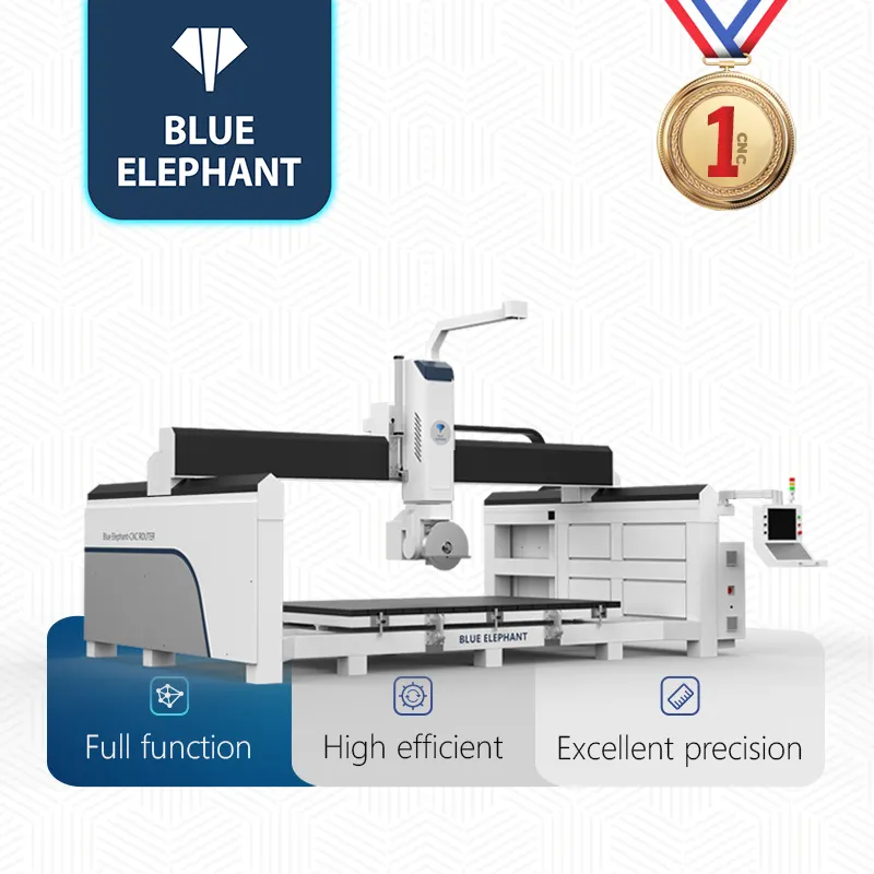 Ad alta efficienza Cnc taglio del granito a cinque assi ponte ha visto la pietra lucidatura marmo sega taglierina per la lavorazione del bagno