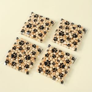 Pochette personnalisée en cellophane pour friandises, bonbons, biscuits, avec empreinte de patte d'animal, étiquette de scellage pour aliments pour chiens, sac à pain pour décorations de fête - Product Image 4