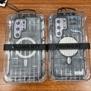 <span class=keywords><strong>Youngkit</strong></span> Cyber Circuit แม่เหล็ก TPU + PC เคสกันกระแทกสำหรับ S25อัลตร้าที่มีการออกแบบสีบริสุทธิ์ - Product Image 2