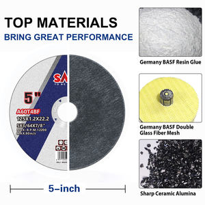 <span class=keywords><strong>Disco</strong></span> da Taglio Abrasivo SALI 125 X 1.2 X 22.2 MM, Mola Multiuso con Certificazione MPA EN-12413 per Smerigliatrici Angolari - Product Image 5