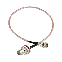 75 Ohm Mini BNC prise droite vers BNC femelle cloison RG179 100cm pour 6G BMCC BMPC HD SDI vidéo CCTV caméra de sécurité diffusion