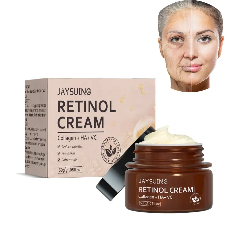 Nieuwe Collectie Jaysuing Retinol Gezichtscrème Voor Het Bleken Van 50G/Fles Beste Beauty Moisturizer Anti-Aging Anti-Rimpel Gezichtscrème