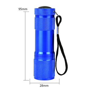 OEM Mini B9 Keychain <strong>Light</strong> 9LED Blue Case Blue <strong>Light</strong> 480nm 9LEDs Gift Flashlight <strong>Keyring</strong> Torch - Product Image 4